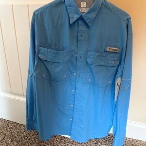 Columbia Light Blue PFG Shirt